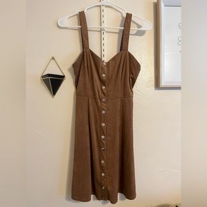 Brown Felt Dress
